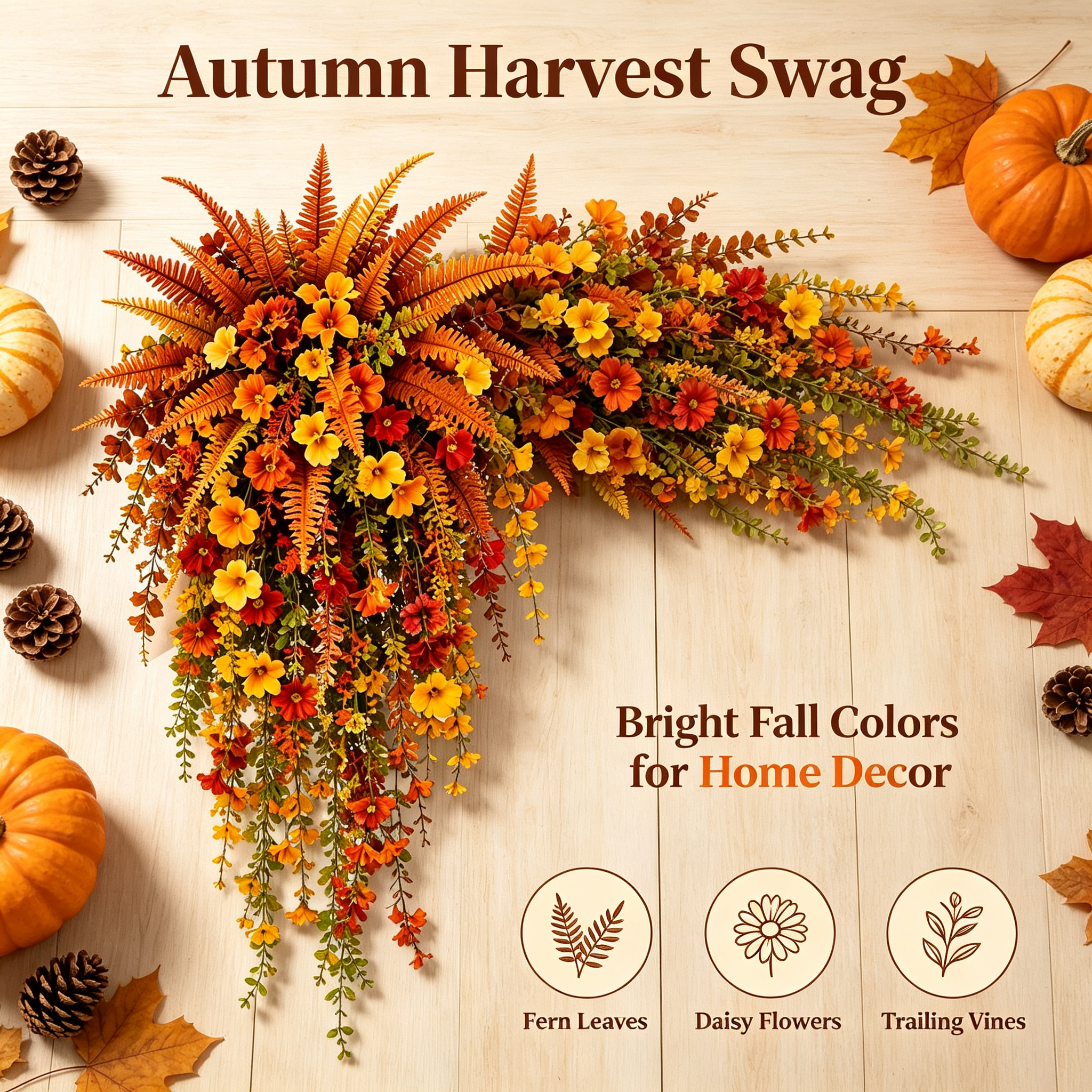 The Easiest Way To Create A Cozy Fall Porch 🍁Realistic Autumn Hanging Basket