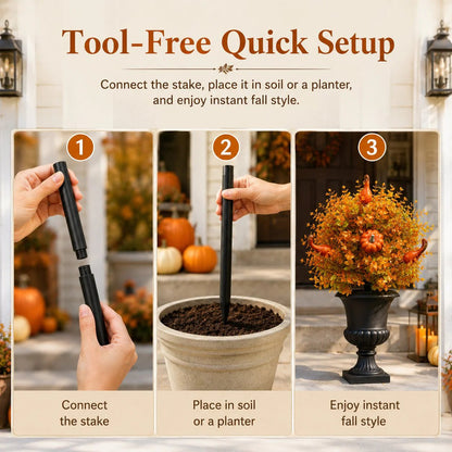 🔥Artificial Fall Pumpkin Tree Stakes
