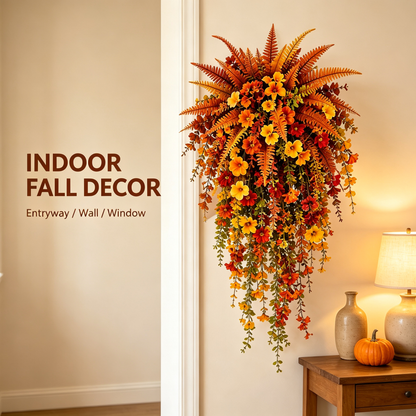 The Easiest Way To Create A Cozy Fall Porch 🍁Realistic Autumn Hanging Basket