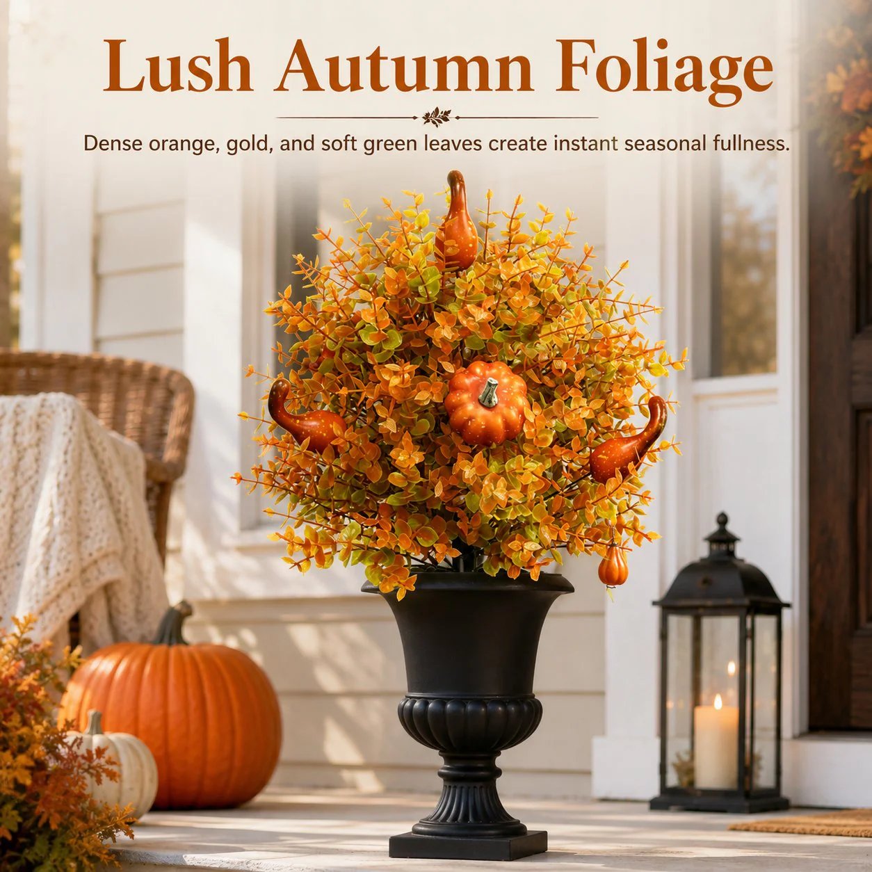 🔥Artificial Fall Pumpkin Tree Stakes