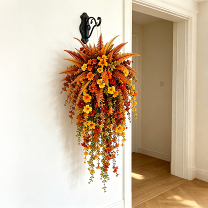 The Easiest Way To Create A Cozy Fall Porch 🍁Realistic Autumn Hanging Basket