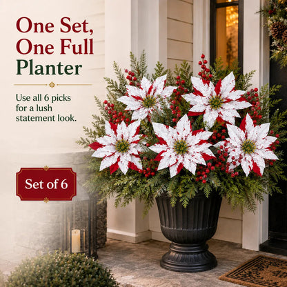 ❉Last Day 61% OFF🔥 Christmas Poinsettia Planter Inserts