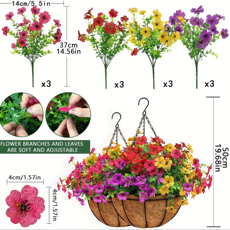 🔥UV Resistant Look Real Colorful Spring Flowers🔥