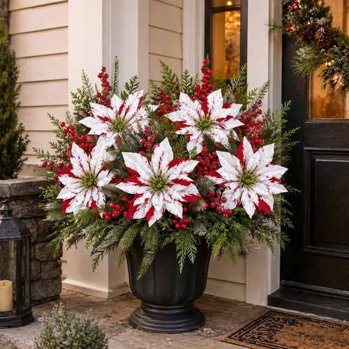 ❉Last Day 61% OFF🔥 Christmas Poinsettia Planter Inserts