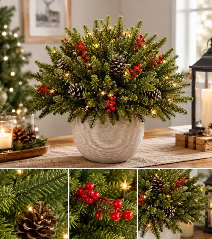 🔥Last Day 50% OFF🎄Enchanted Evergreen Pine with Lights