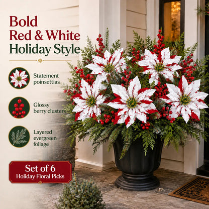 ❉Last Day 61% OFF🔥 Christmas Poinsettia Planter Inserts