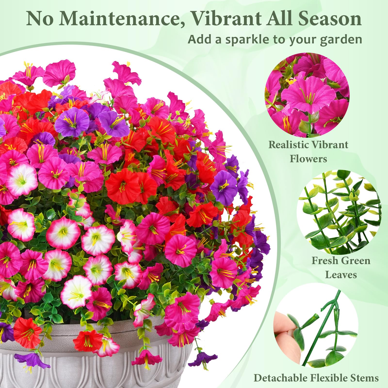🔥BUY 1 GET 1 FREE (2 PCS)🔥UV Resistant Artificial Petunias Flowers