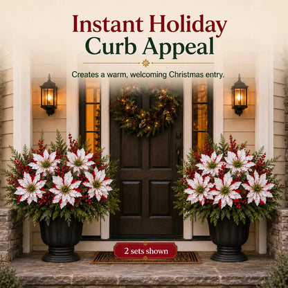 ❉Last Day 61% OFF🔥 Christmas Poinsettia Planter Inserts