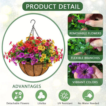 🔥UV Resistant Look Real Colorful Spring Flowers🔥