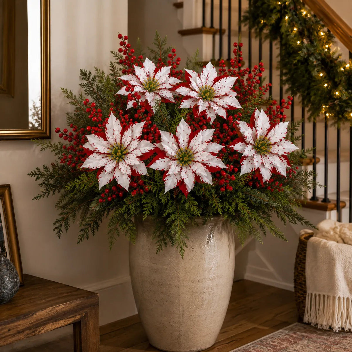 ❉Last Day 61% OFF🔥 Christmas Poinsettia Planter Inserts
