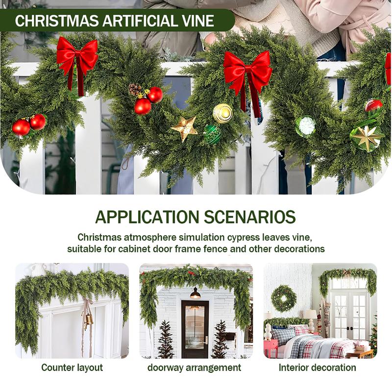 🎅HOT SALE 49% OFF⛄Artificial Cedar Garland🎄(6 FT)