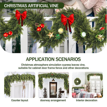 🎅HOT SALE 49% OFF⛄Artificial Cedar Garland🎄(6 FT)
