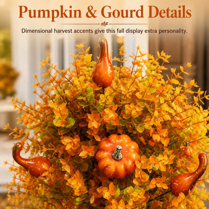 🔥Artificial Fall Pumpkin Tree Stakes