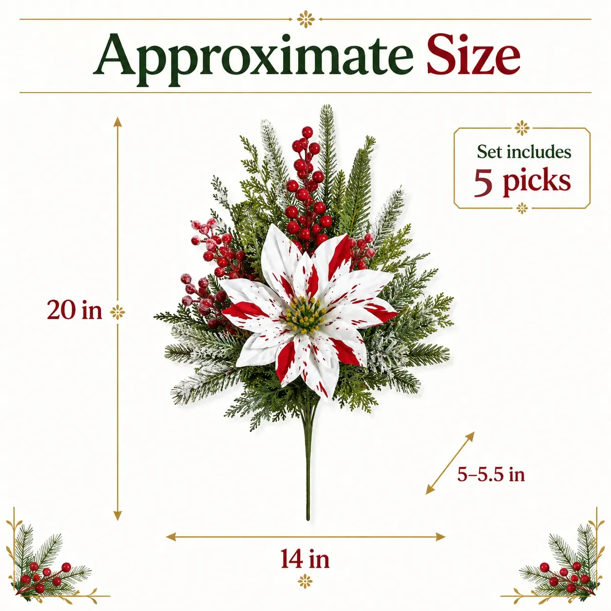 ❉Last Day 61% OFF🔥 Christmas Poinsettia Planter Inserts