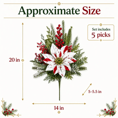 ❉Last Day 61% OFF🔥 Christmas Poinsettia Planter Inserts